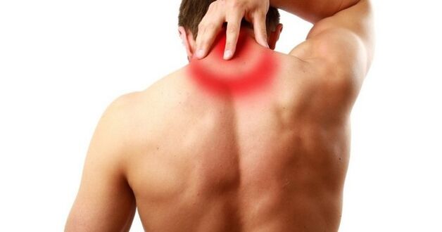 neck pain due to vertebral growths