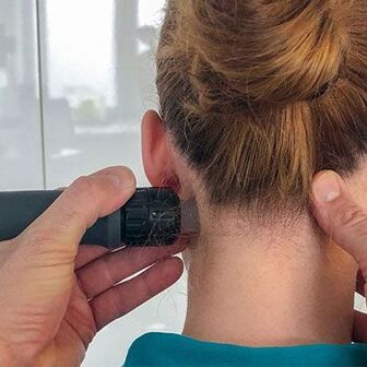 Shock wave treatment for neck pain